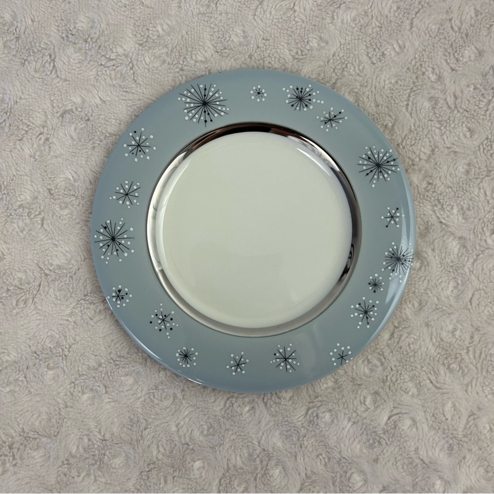 Fine Arts China Romance of the Stars Bread & Butter Plate Gray MCM Starbursts